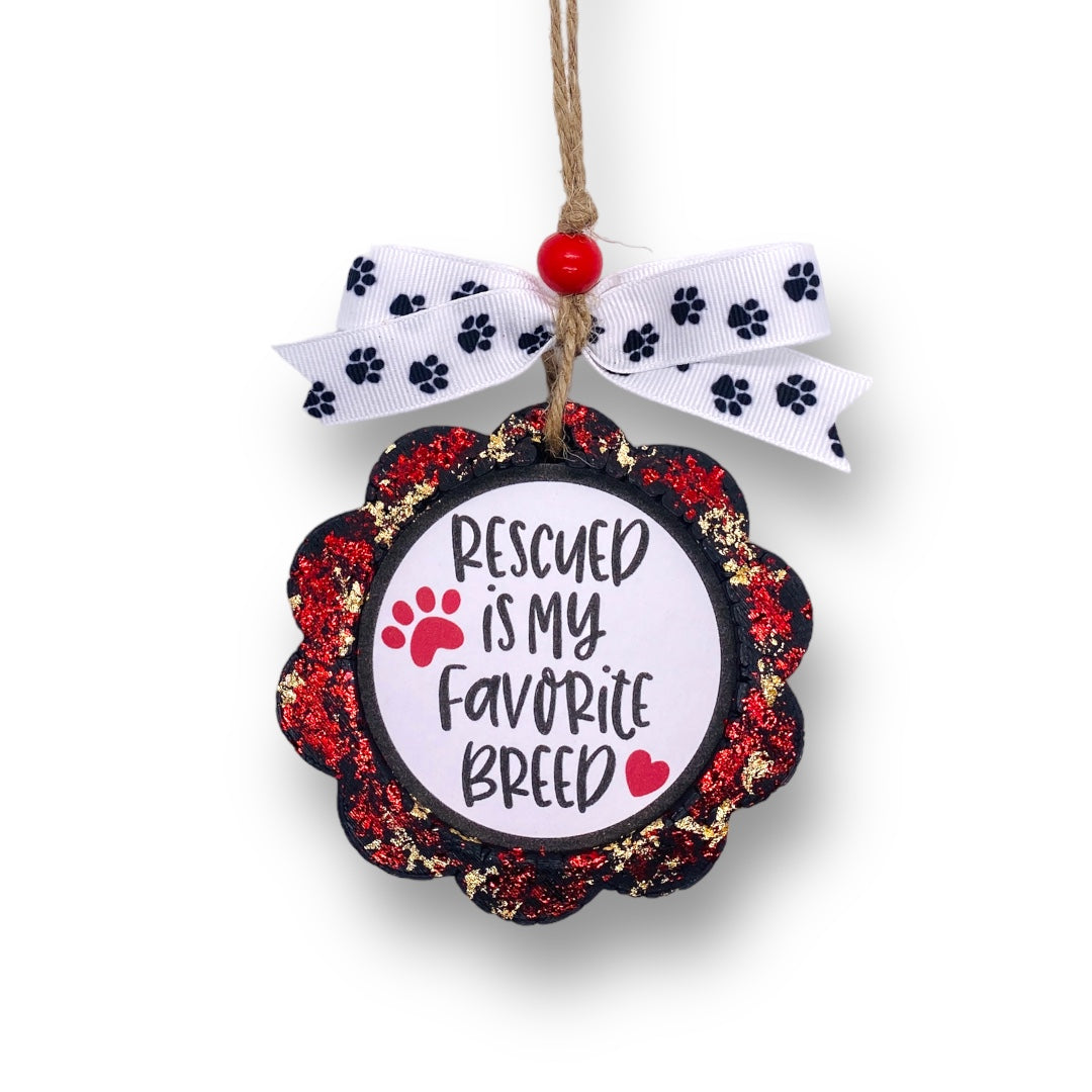 Rescued Is My Favorite Breed Freshie: Animal Aroma Bead Air Fresheners