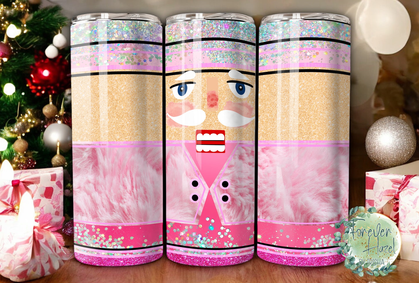 Pink Fur Nutcracker Tumbler