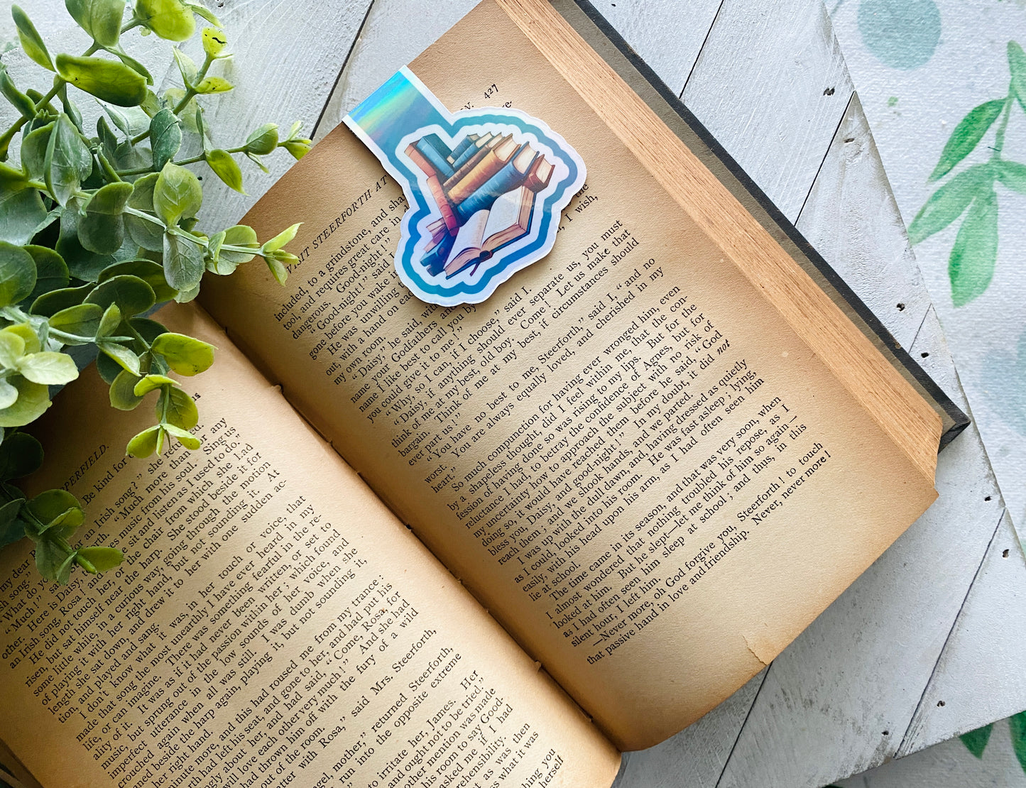 Book Stack Magnetic Bookmark