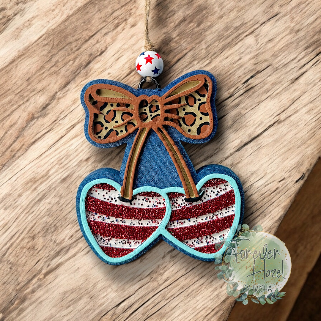 Patriotic Freshies | Patriotic Cheetah Cherries Freshie | Patriotic Sunflower Freshie| Patriotic Boot Freshie | Patriotic Gnome  Freshie | Boom Boom Boom Freshie