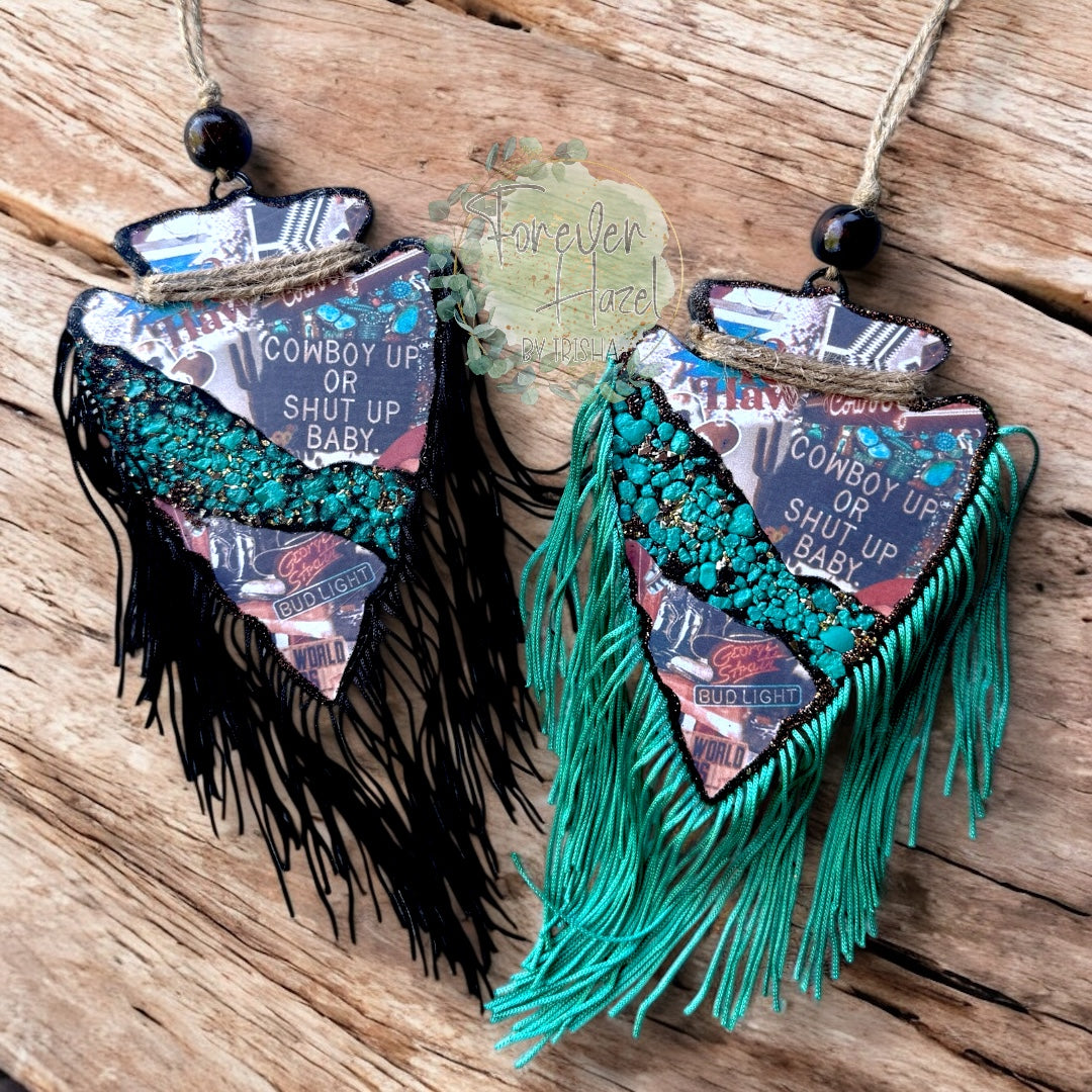 Cowboy Up Arrowhead Freshie | Western Arrowhead Freshie