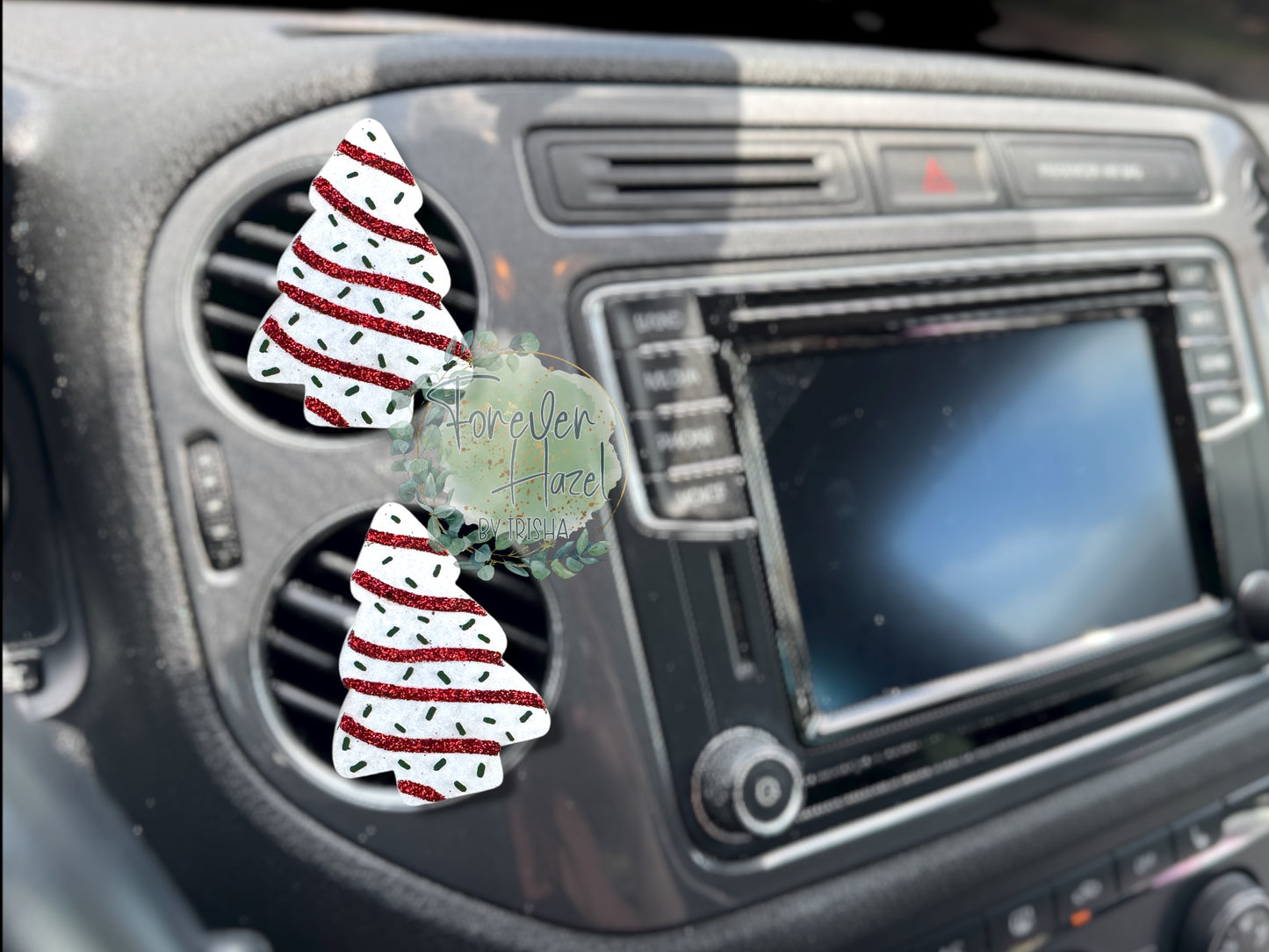 Christmas Tree Cake Theme Freshie: Holiday Aroma Bead Air Freshener