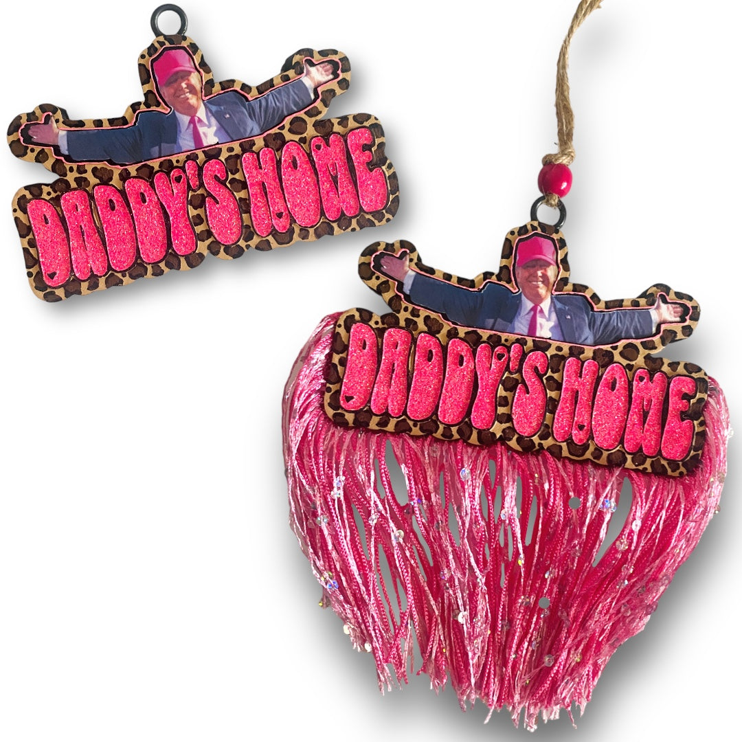 Pink Cheetah Trump Daddy's Home Freshie