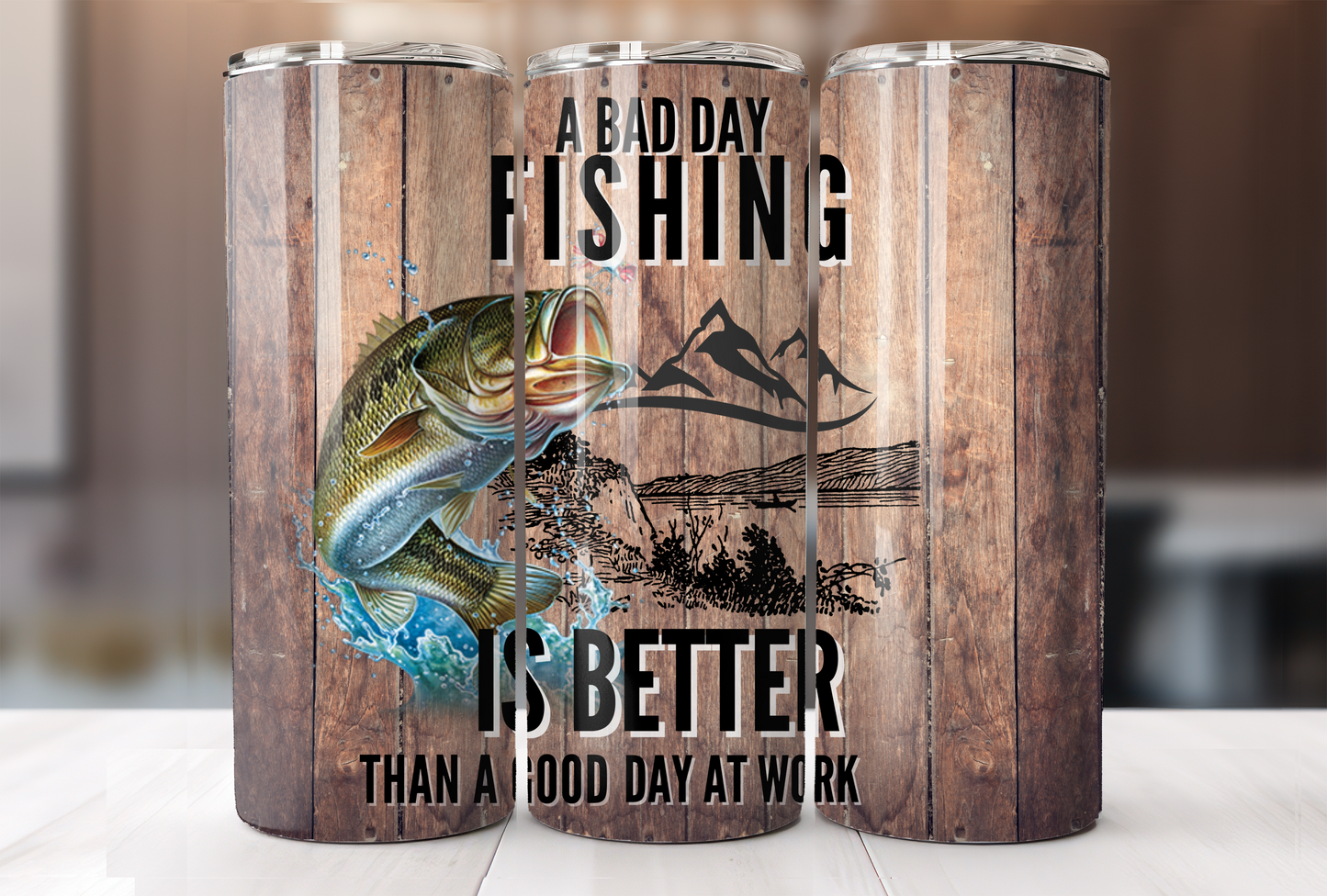 A Bad Day Fishing Is Better Than A Good Day At Work Tumbler