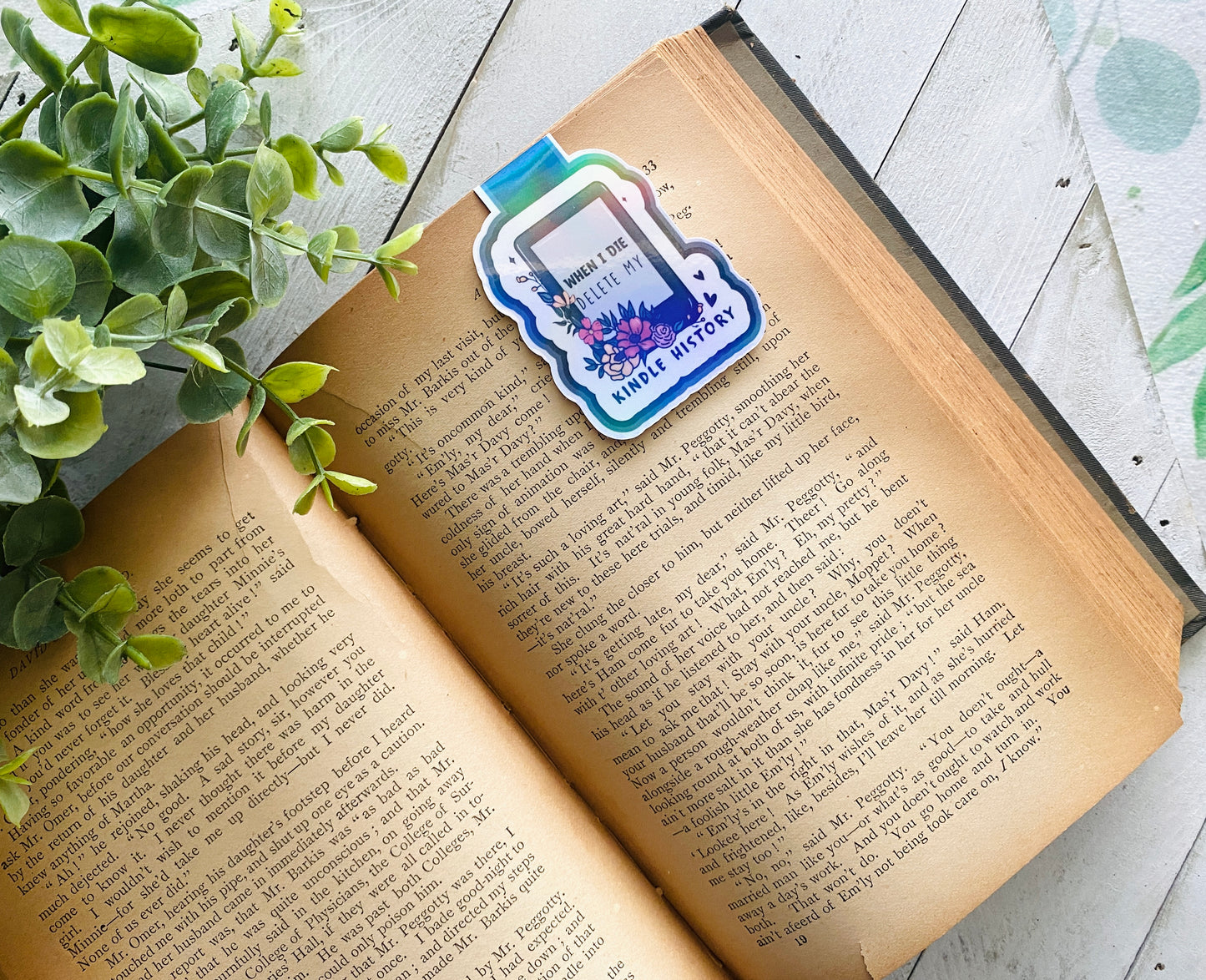When I Die Delete My Kindle History Magnetic Bookmark