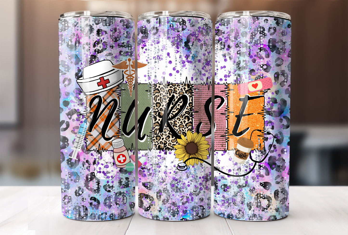 Cheetah Nurse Tumbler