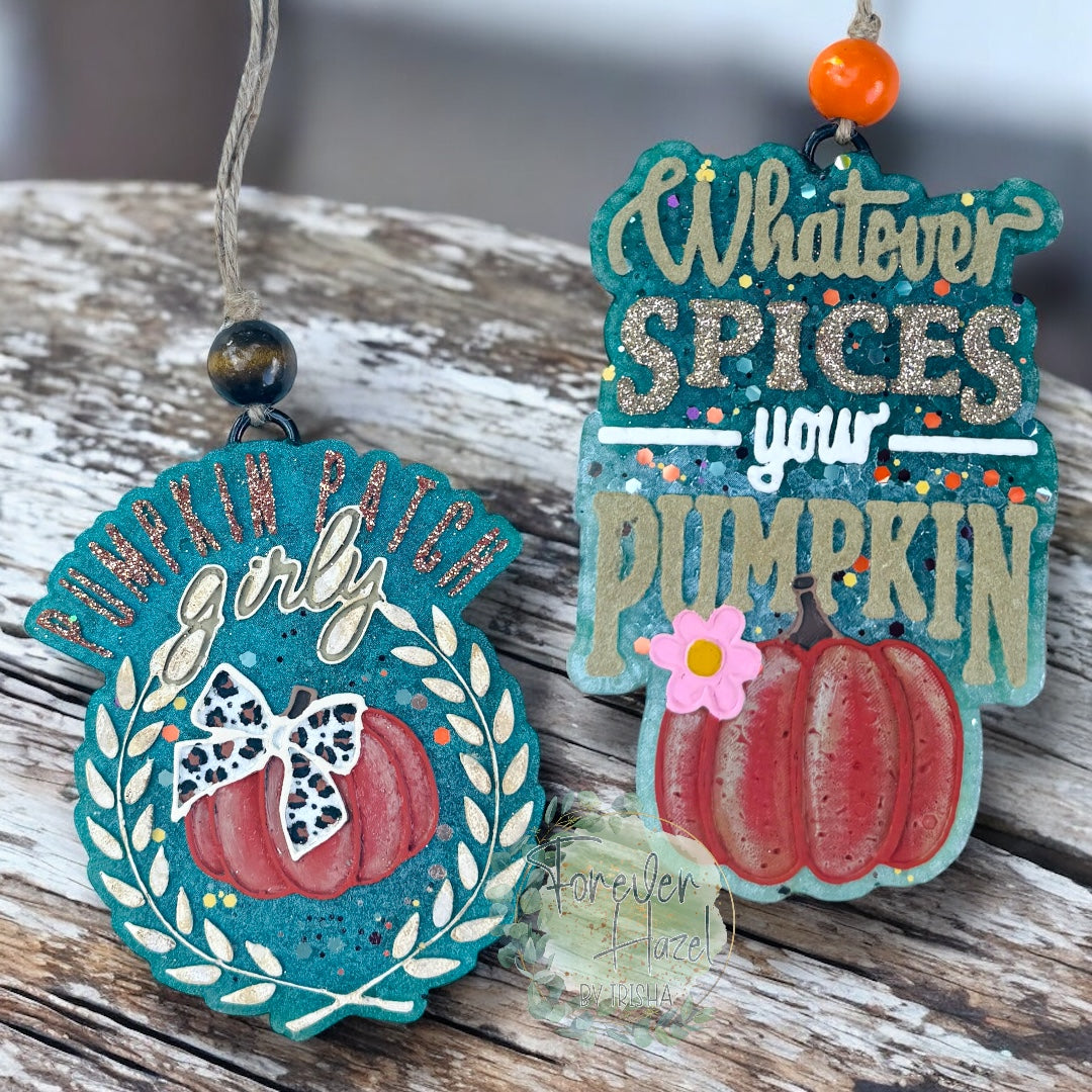 Autumn Pumpkin Freshie | Fall Aroma Bead Air Fresheners