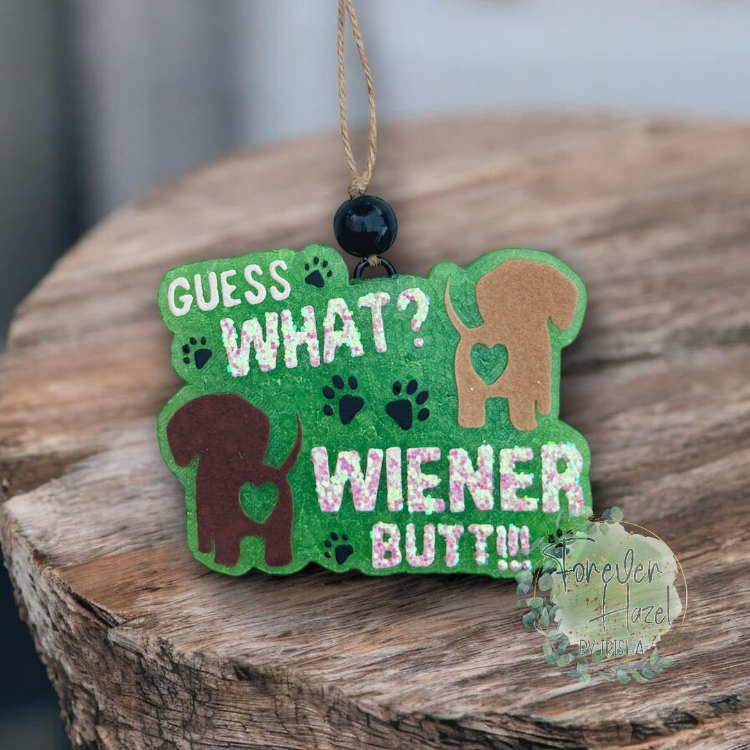 Funny Dachshund Car Freshie: Animal Aroma Bead Air Fresheners