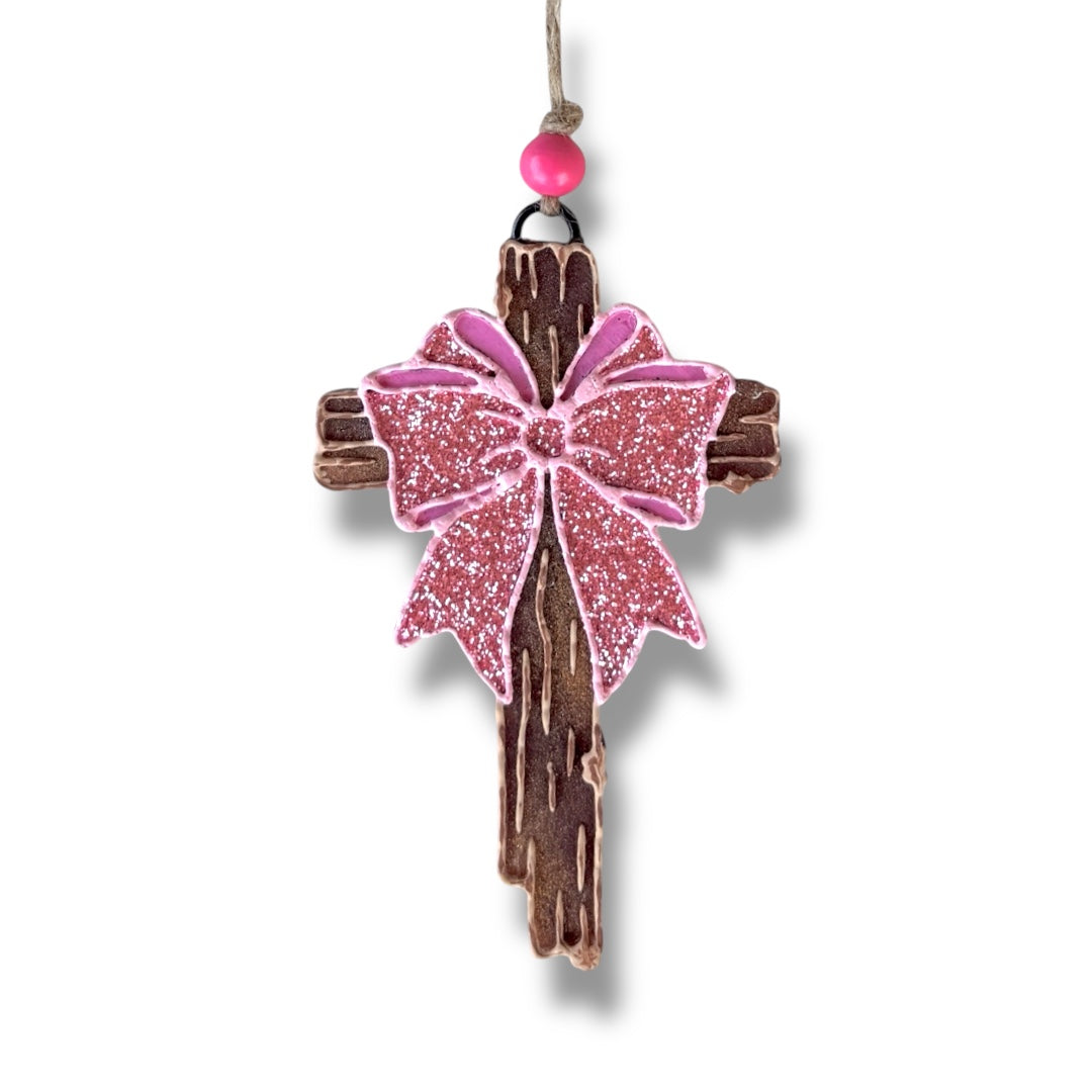 Cross With Ribbon Freshie