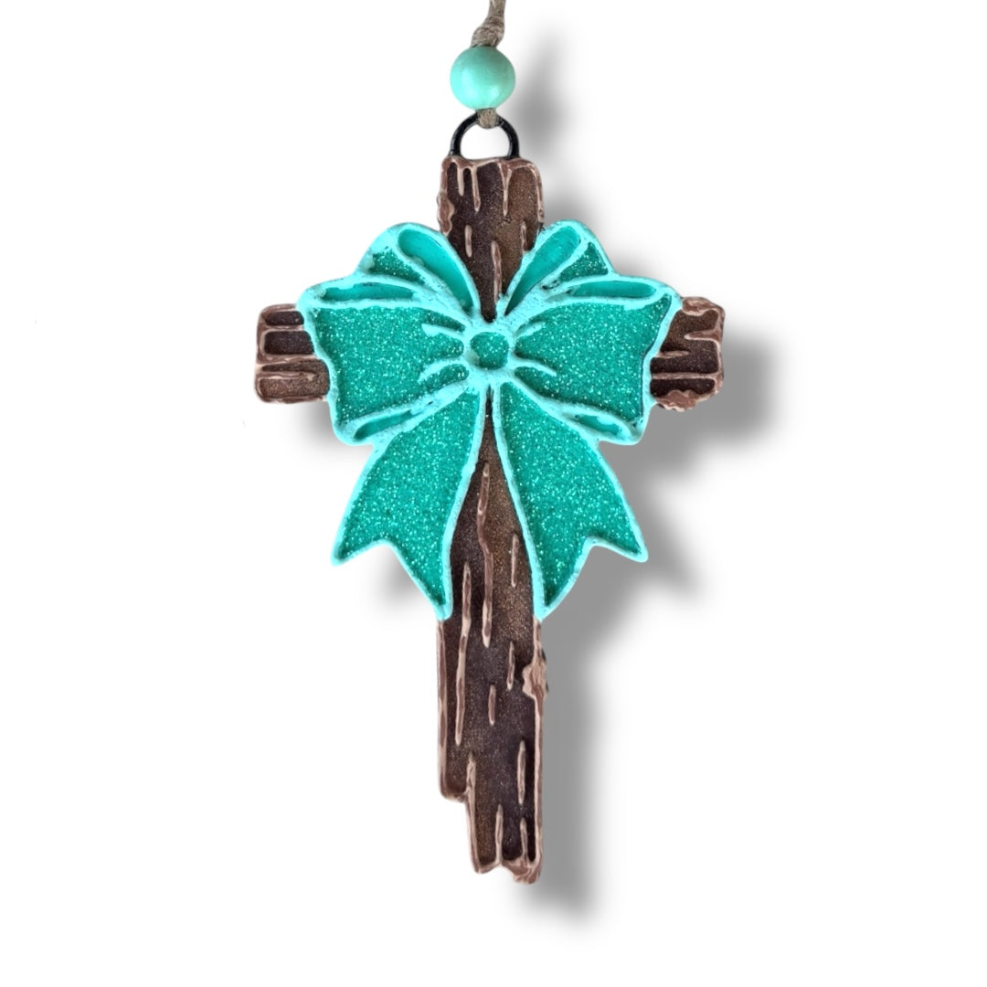Cross With Ribbon Freshie