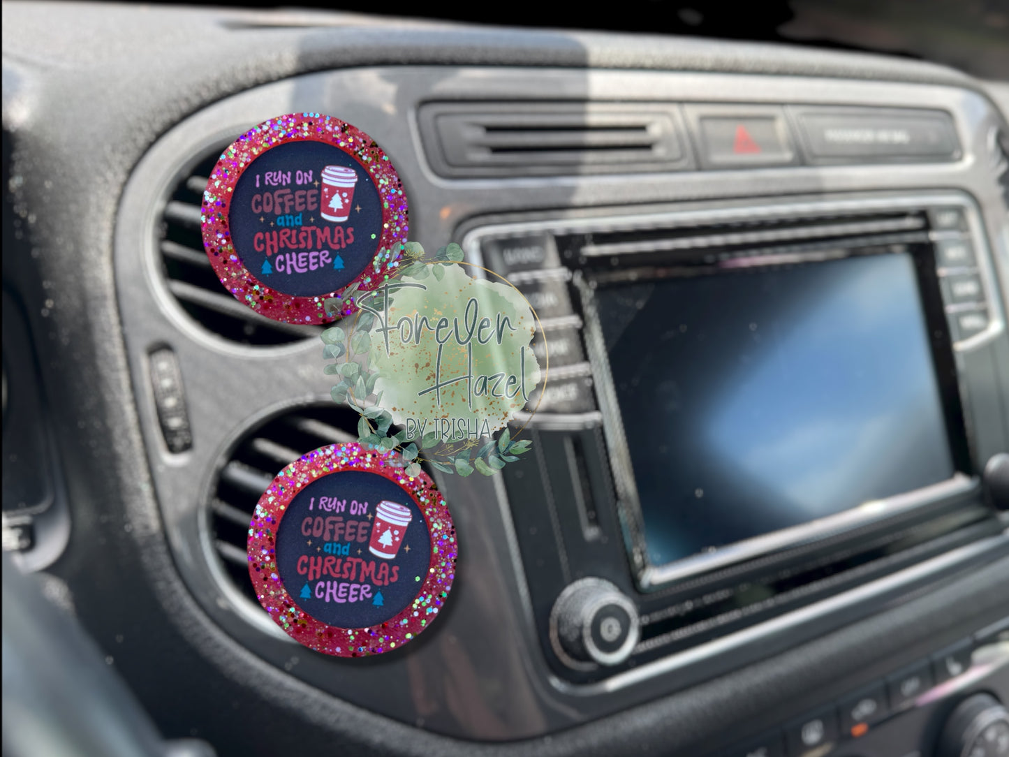 I Run On Coffee and Christmas Cheer Freshie