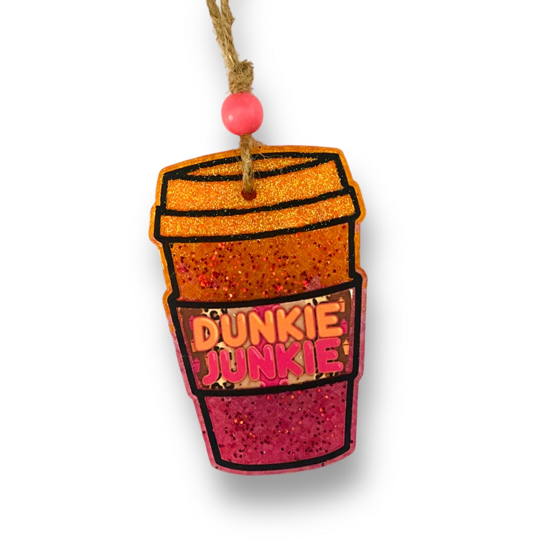 DD Junkie Coffee Cup Freshie: Coffee Aroma Bead Air Freshener