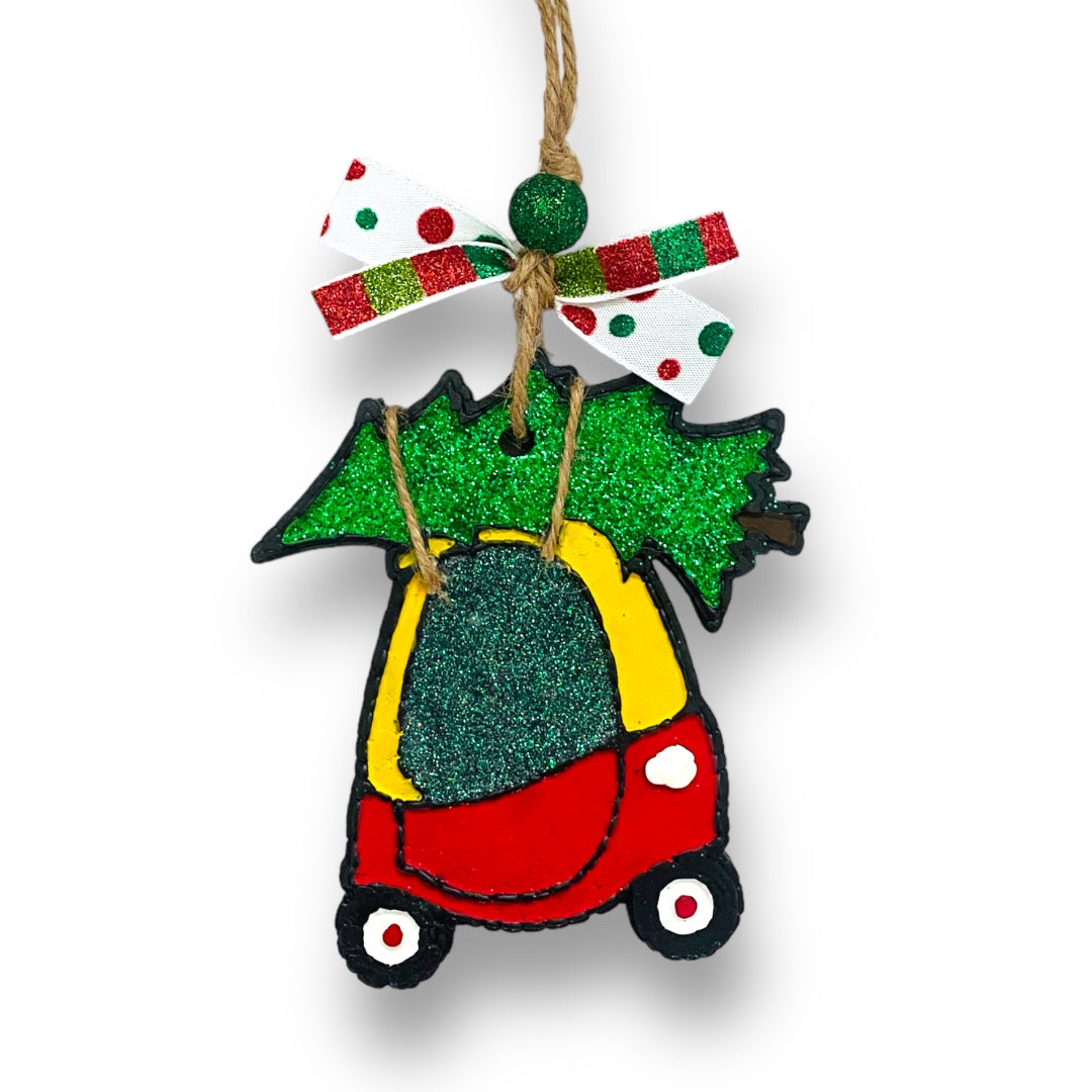 Mini Car With Christmas Tree Freshie
