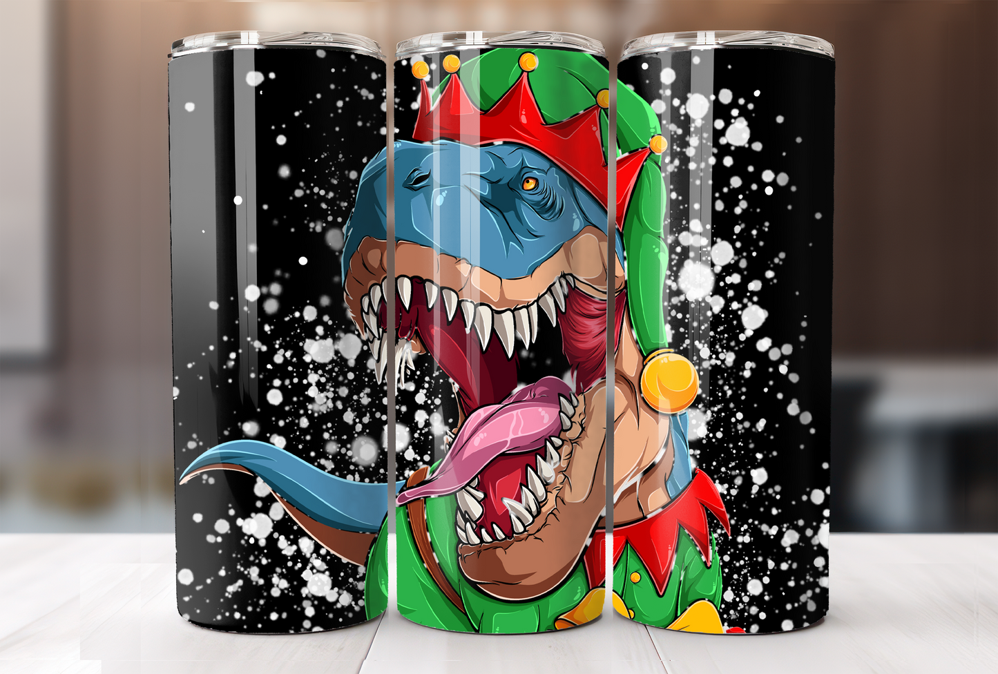 T Rex Elf Tumbler
