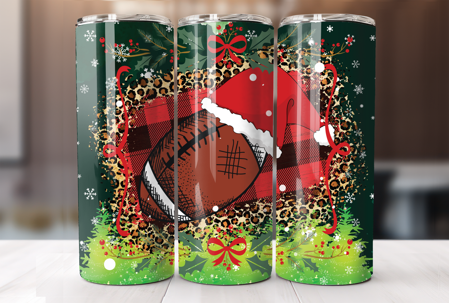Christmas Football Tumbler