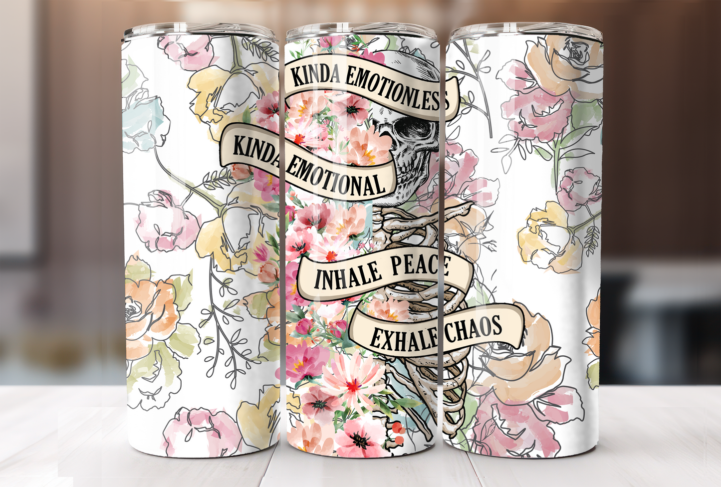 Kinda Emotionless Kinda Emotional Tumbler