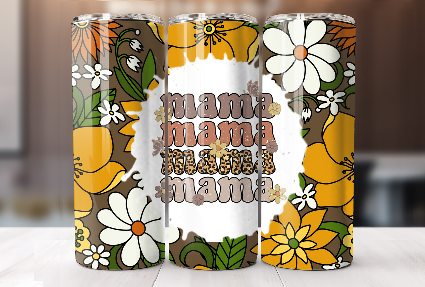 Retro Mama Floral Tumbler