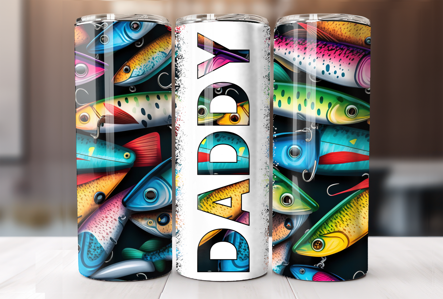 Fishing Lure Daddy Tumbler