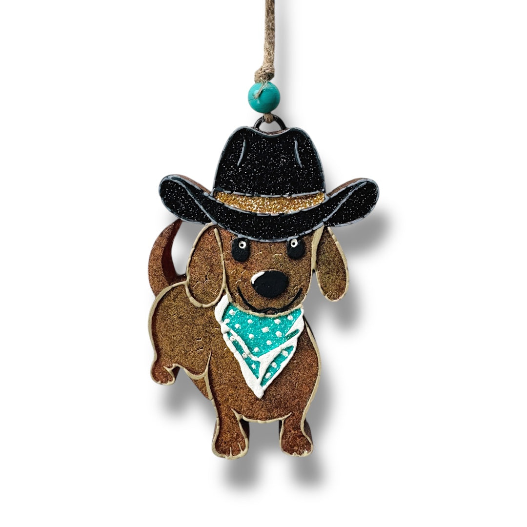 Dachshund Cowboy Freshie