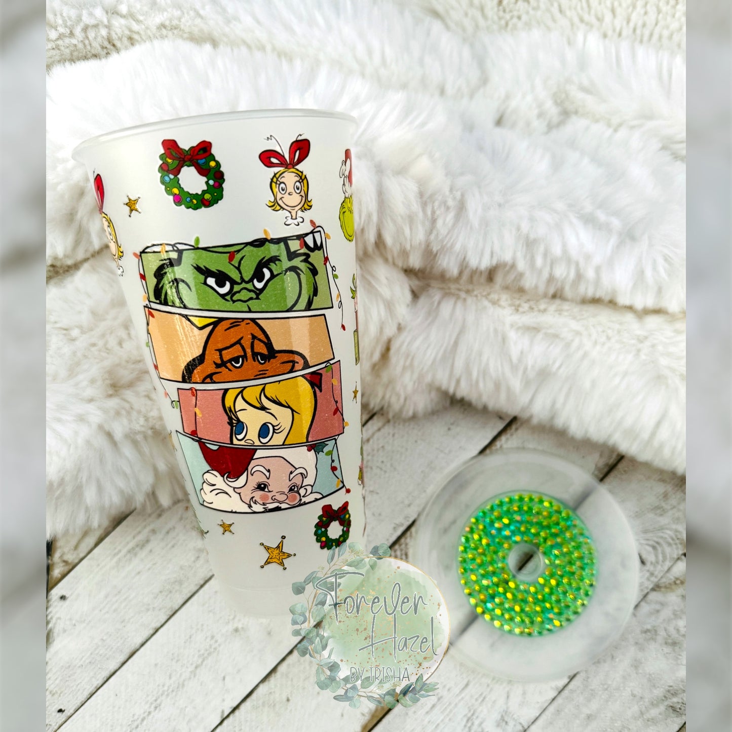 Holiday Green Man Plastic Tumbler