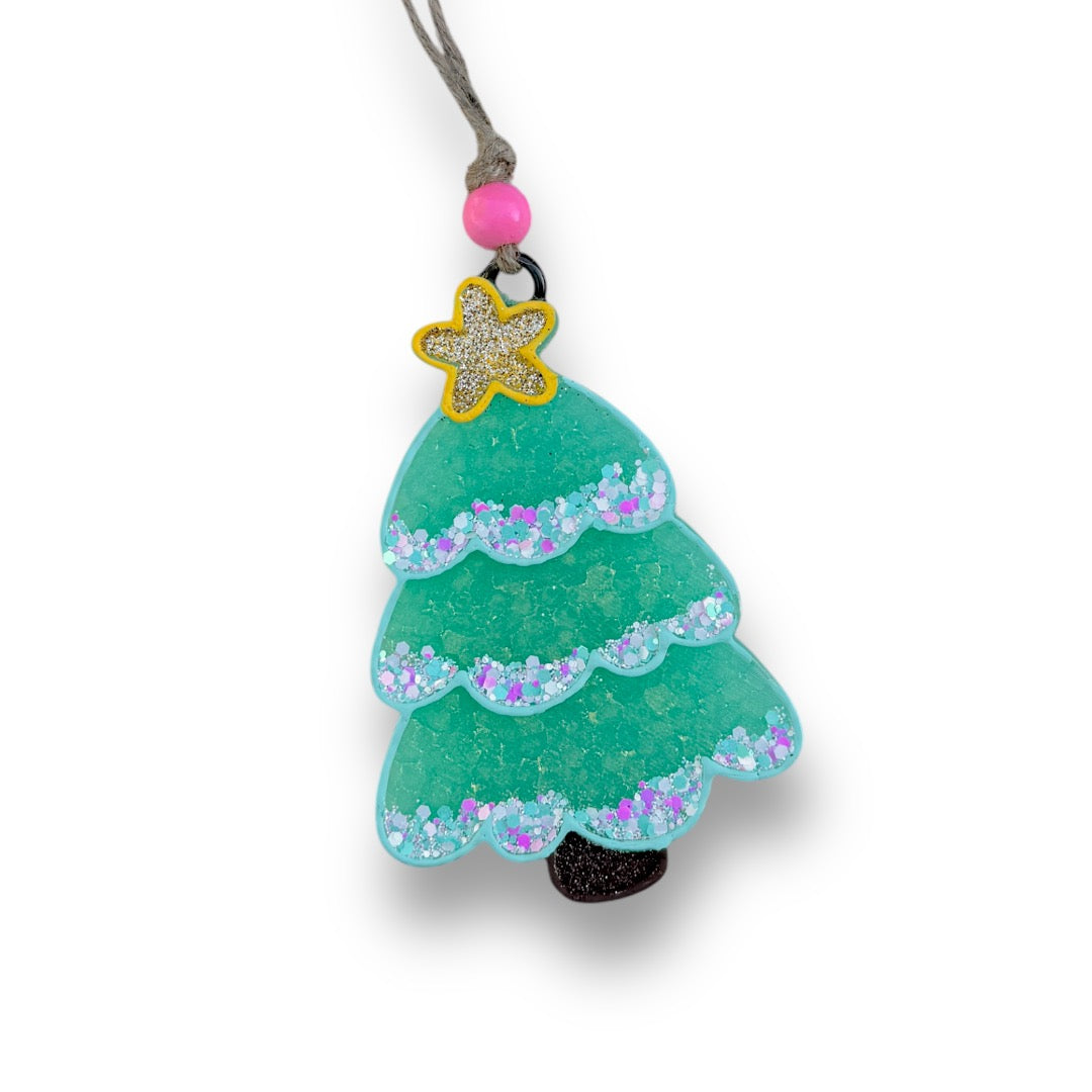 Pink Christmas Themed Freshie