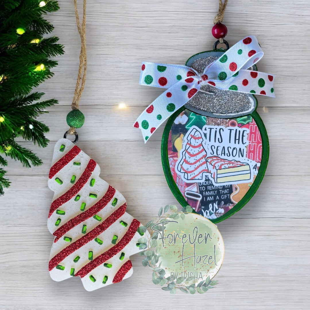 Christmas Tree Cake Theme Freshie