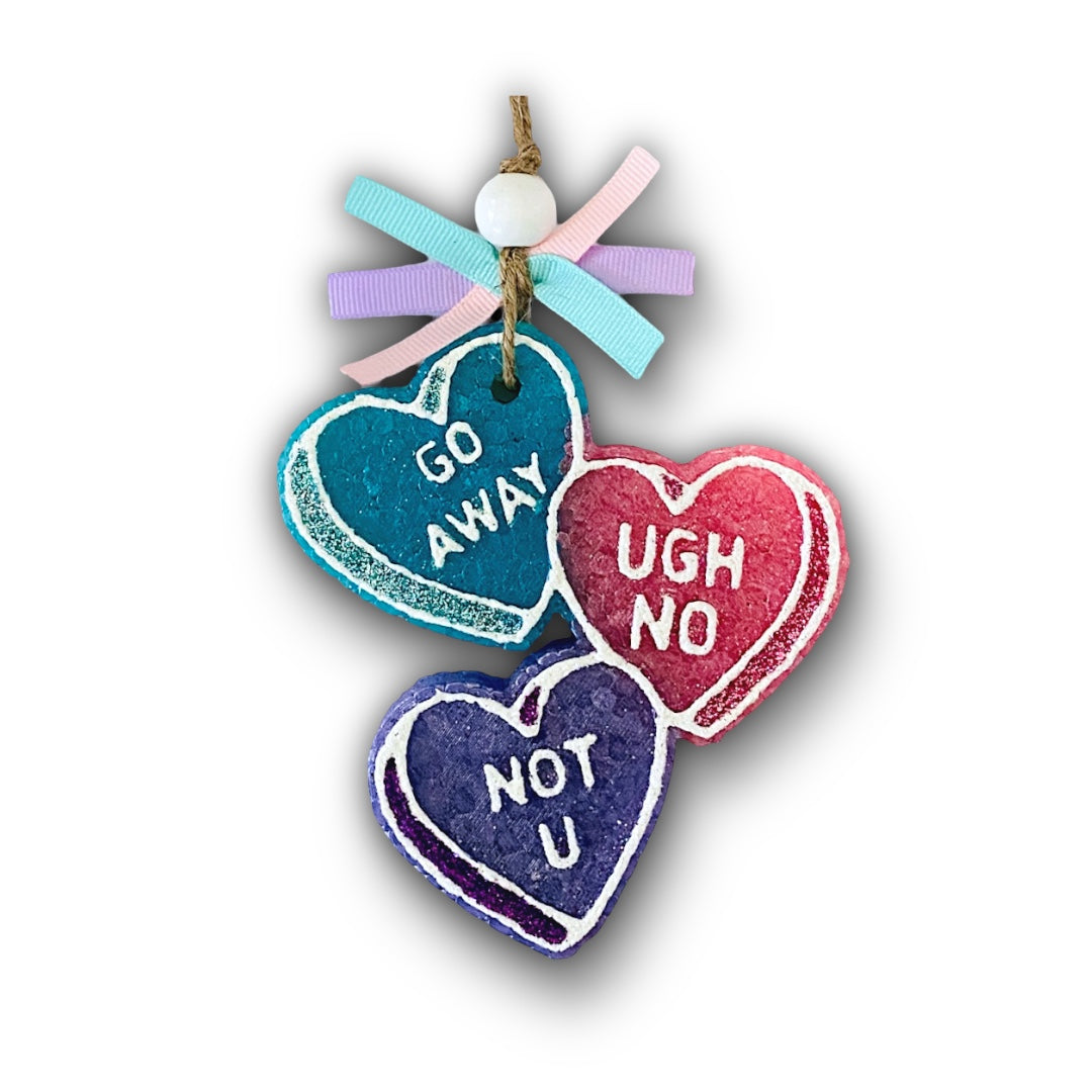 Conversation Hearts Freshie: Valentines Day Aroma Bead Air Freshener