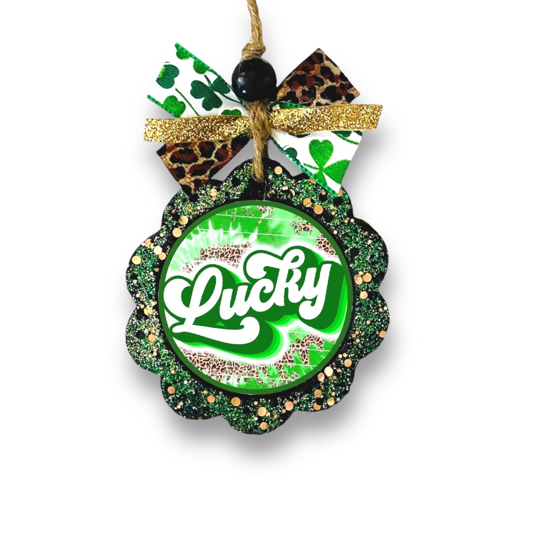 Lucky Scalloped Freshies: St Patricks Day Aroma Bead Air Freshener