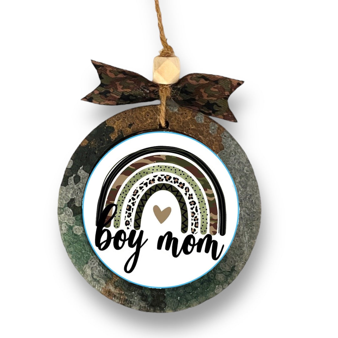 Camouflage Boy Mom Freshie