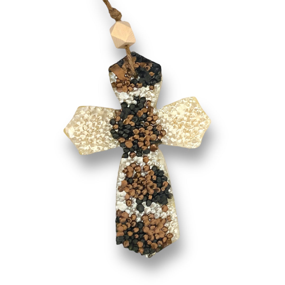 Cowhide Print Cross Freshie