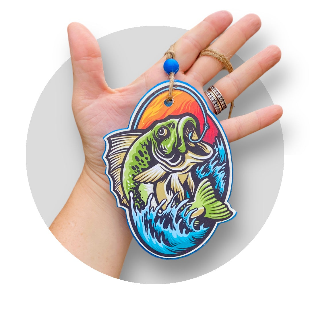 Graphic Bass Fish Freshie