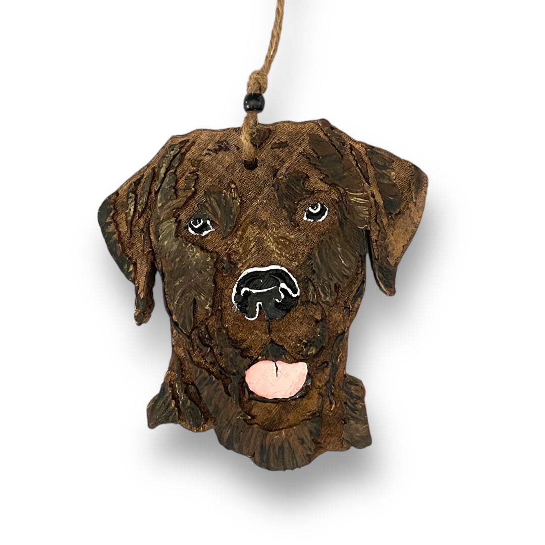 Chocolate Labrador Dog Freshie