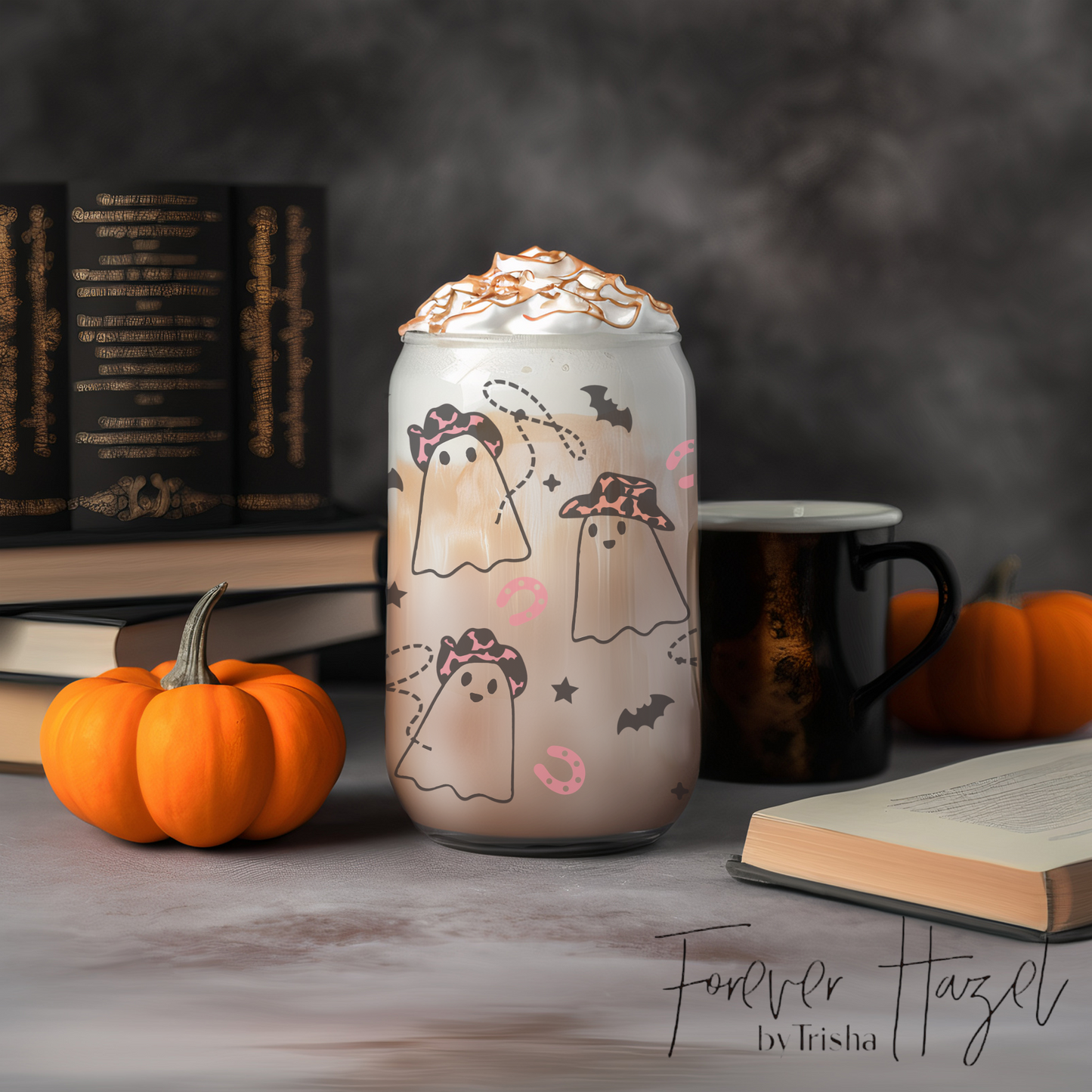 Cowboy Ghosts 16oz Frosted Glass Can