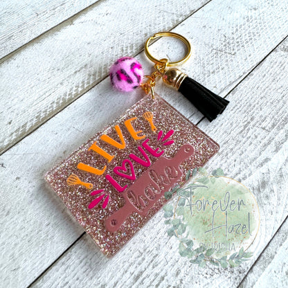Live Love Bake Keychain