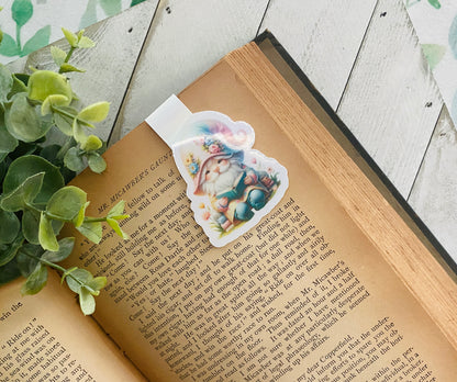 Pastel Rainbow Gnome Magnetic Bookmark