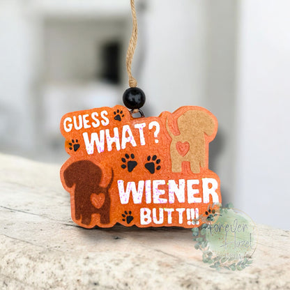 Funny Dachshund Car Freshie: Animal Aroma Bead Air Fresheners