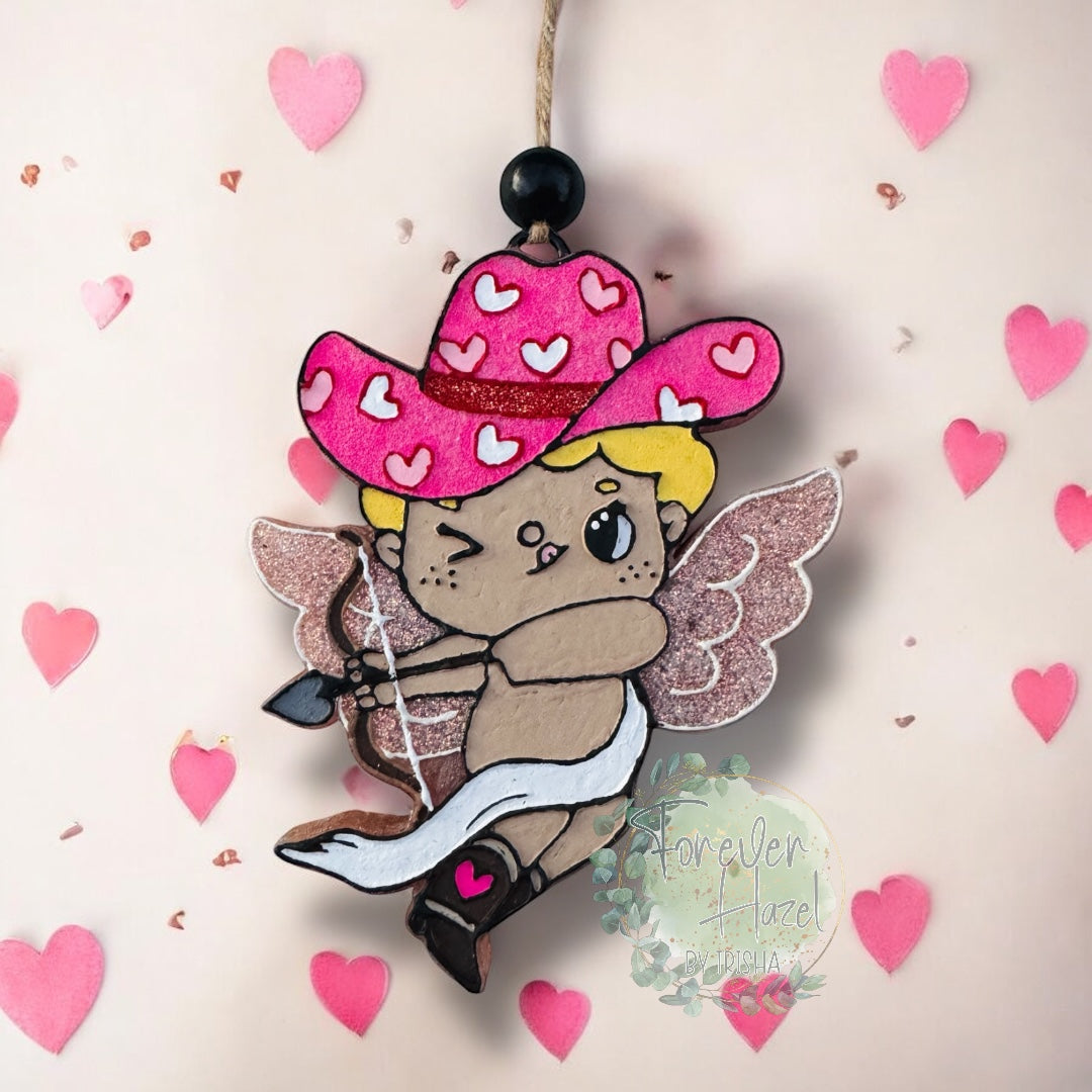 Cowboy Cupid Freshie: Valentine Aroma Bead Air Freshener