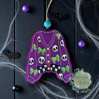 Checkered Halloween Freshies |Spooky Aroma Bead Air Freshener