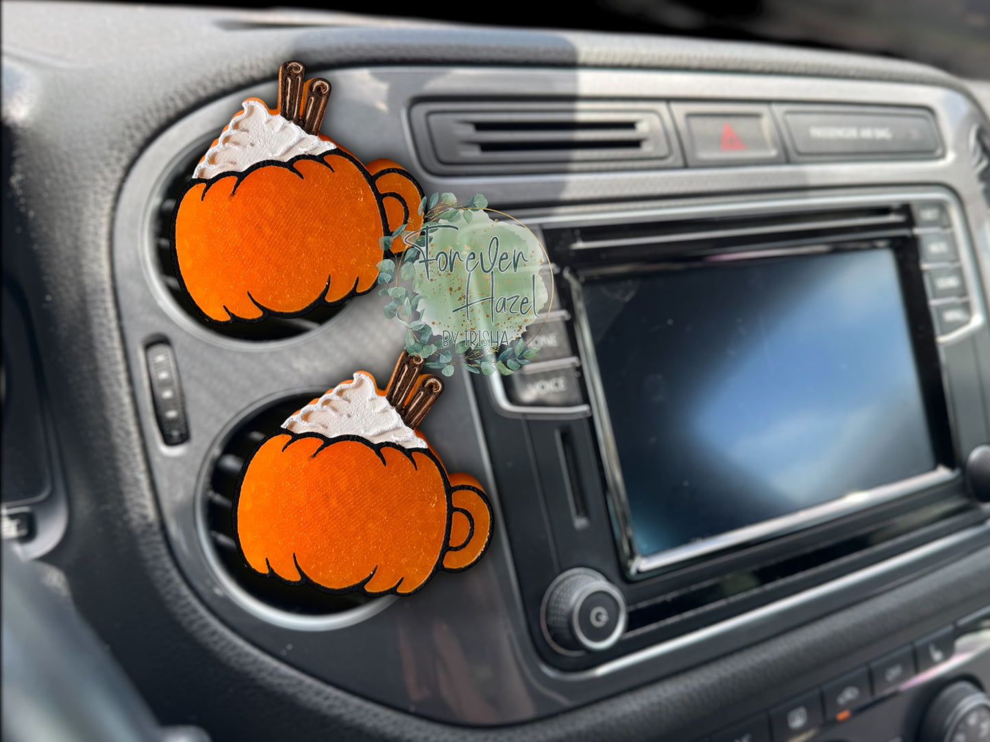 Pumpkin Mug Freshie | Autumn Aroma Bead Air Freshener