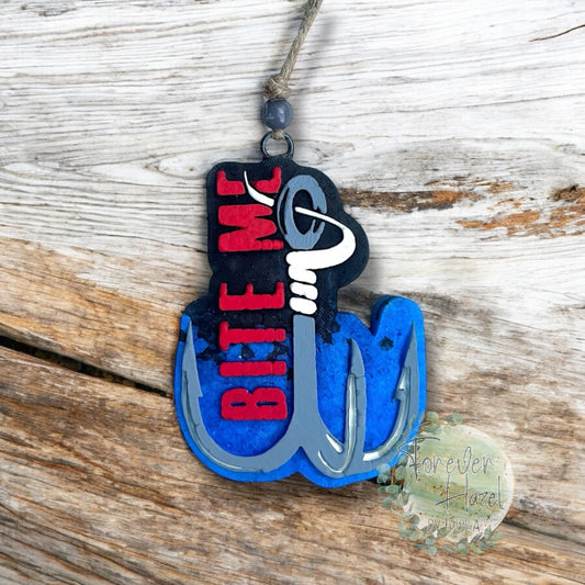 Bite Me Fishing Lure Freshie: Sports Aroma Bead Air Fresheners