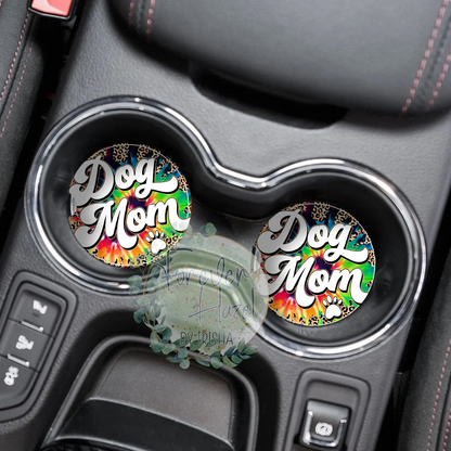 Dog or Cat Mom Car Coaster Set