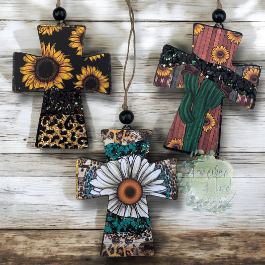 Western Cross Freshies: Religious Aroma Bead Air Freshener