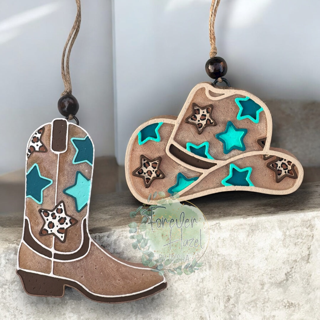 Starry Western Freshies: Cowgirl Aroma Bead Air Fresheners