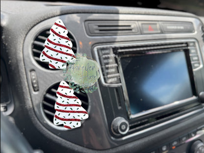 Christmas Tree Cake Theme Freshie: Holiday Aroma Bead Air Freshener