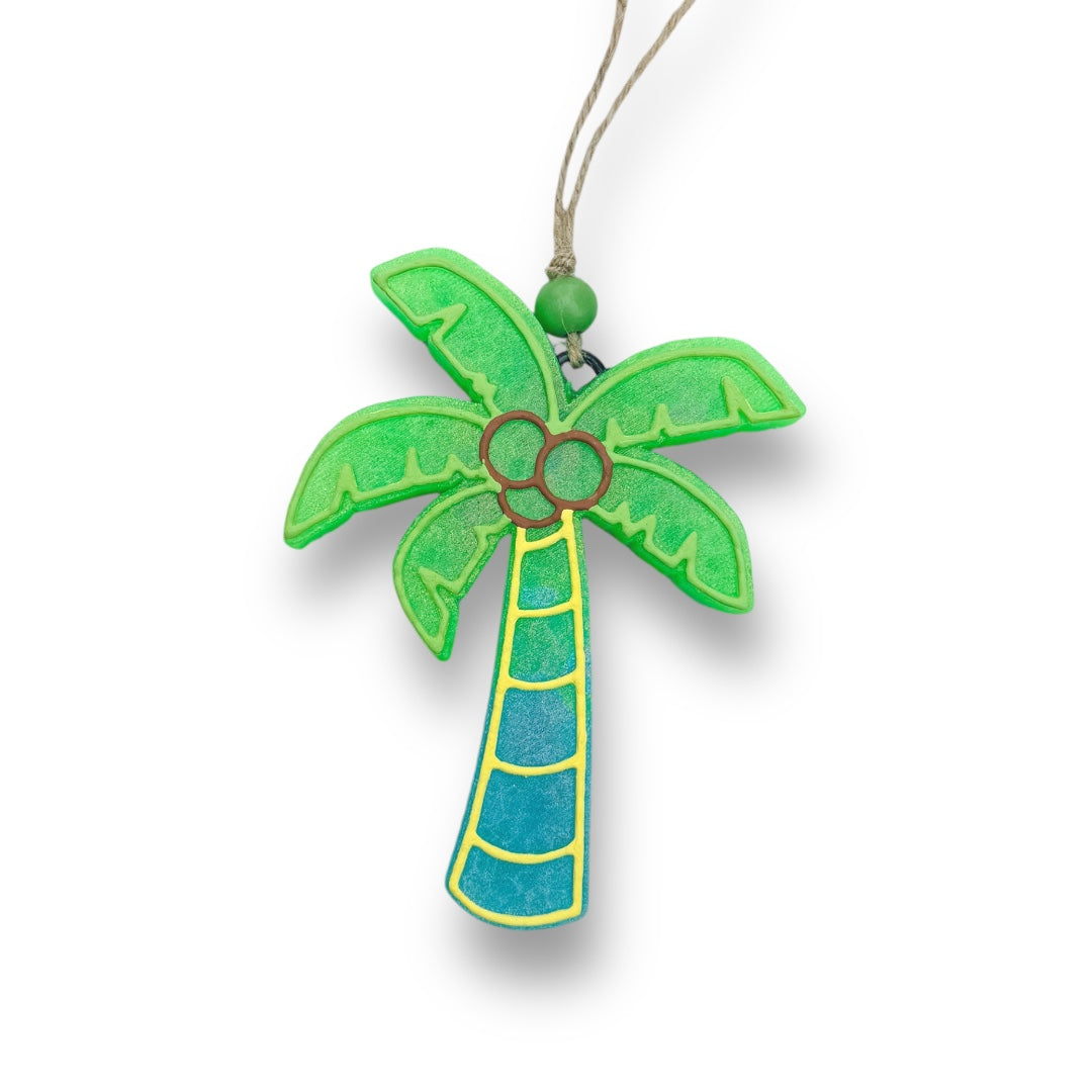 Neon Summer Collection Freshies | Palm Tree Freshie | Flip Flops Freshie | Sunrise Sunburn Sunset Repeat Freshie | Hibiscus Flower Freshie