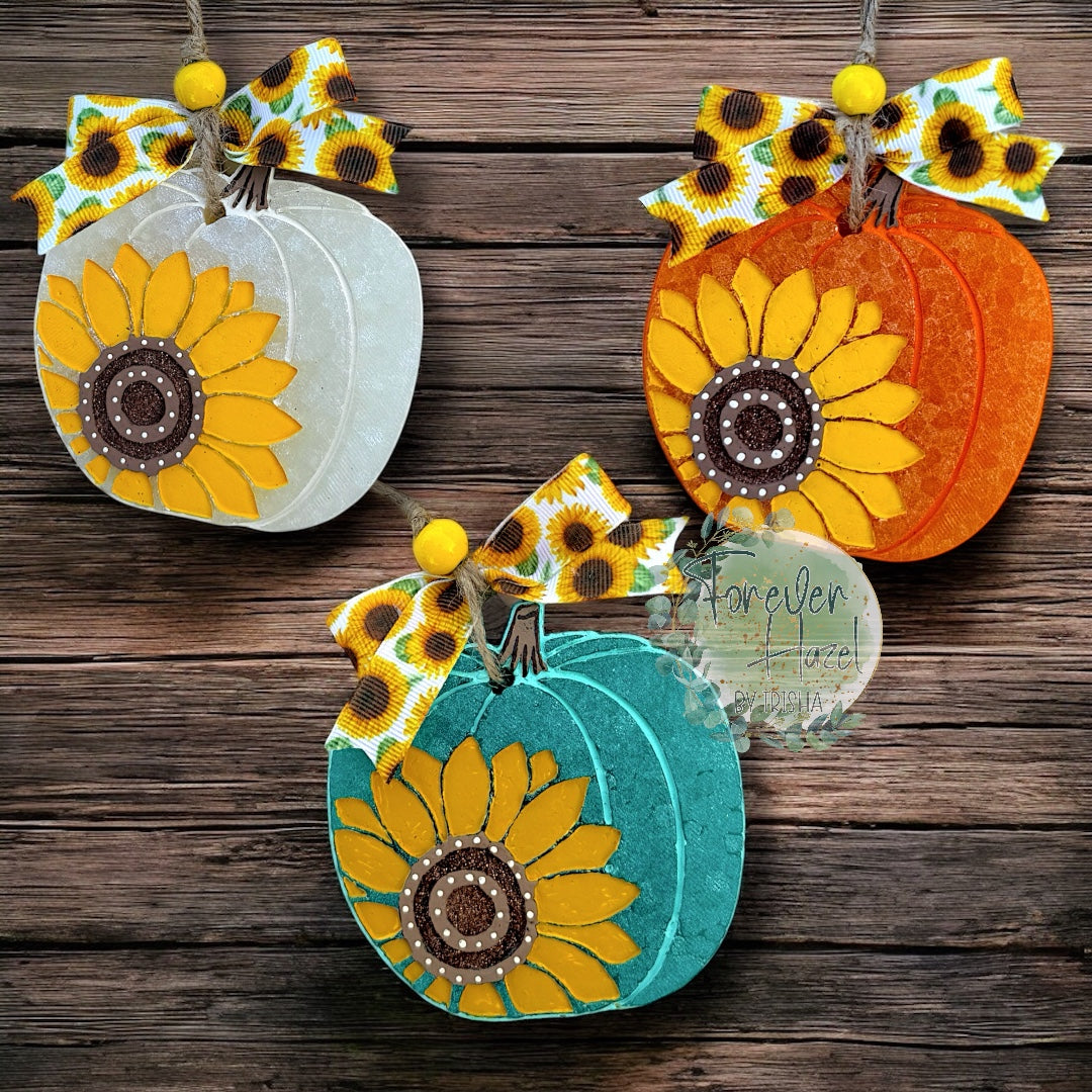 Sunflower Pumpkin Freshie: Autumn Aroma Bead Air Freshener