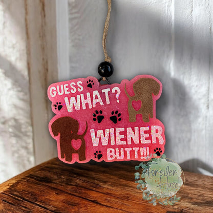 Funny Dachshund Car Freshie: Animal Aroma Bead Air Fresheners