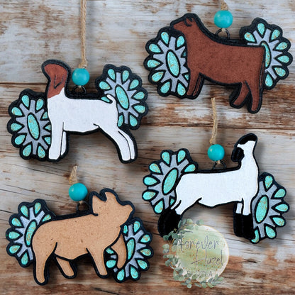 Concho Show Animal Freshies: Western Aroma Bead Air Fresheners