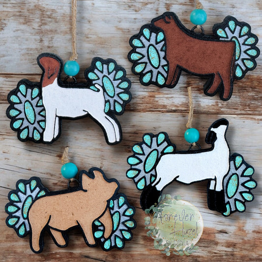 Concho Show Animal Freshies: Western Aroma Bead Air Fresheners
