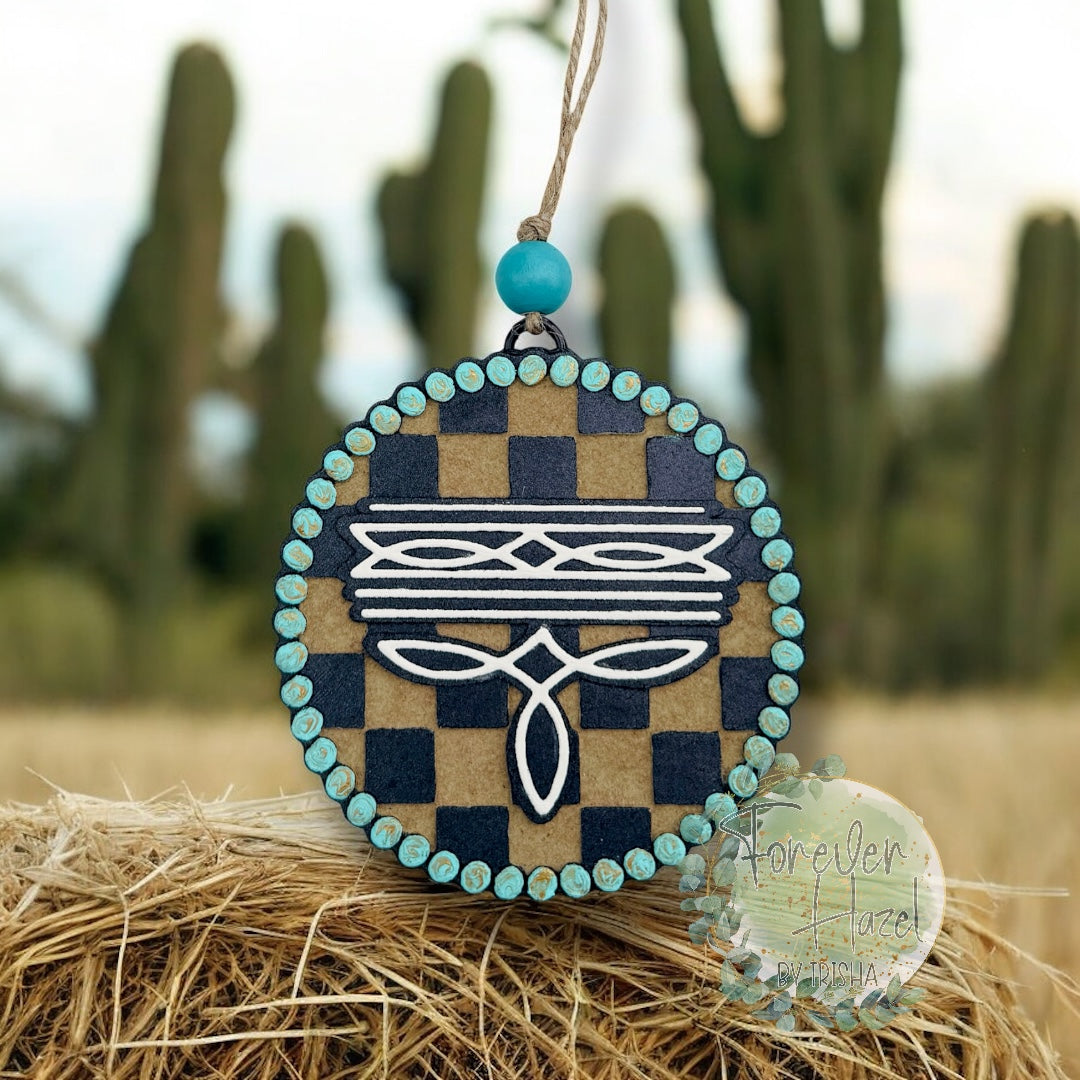 Western Cowgirl Freshie | Southern Mom Freshie | Checkered Cow with Bow Freshie | Horseshoe with Spade Freshie